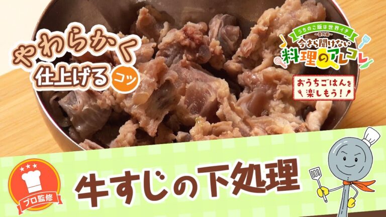 【プロ監修】vol.133 牛すじの下処理【料理の基本】