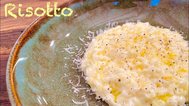 【フランス料理店のリゾット】イタリアンとの違いと美味しい作り方。使う米とダシについても。Risotto