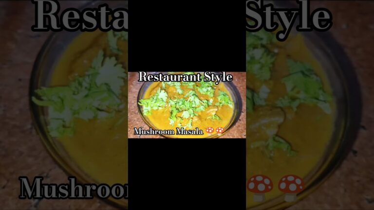 👉How to make restaurant style Mushroom Masala recipe🤩 || Mushroom gravy recipe || मशरूम मसाला रेसिपी