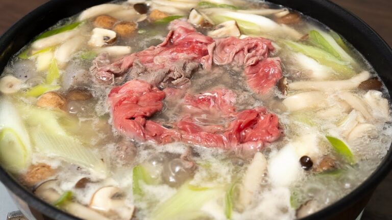 この料理を今まで知らなかったことを後悔させます。牛肉の塩スープ芋煮【 料理レシピ 】
