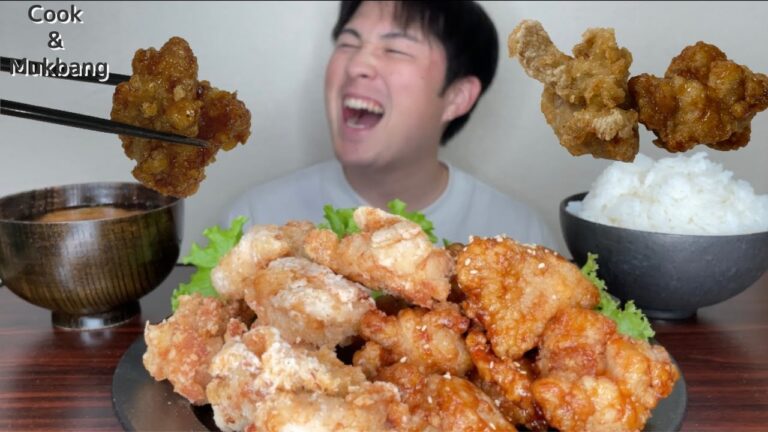 【咀嚼音:ASMR】この世で鶏唐が嫌いな人はいない、、と、思う。(久しぶりに調理シーンもあるよ)