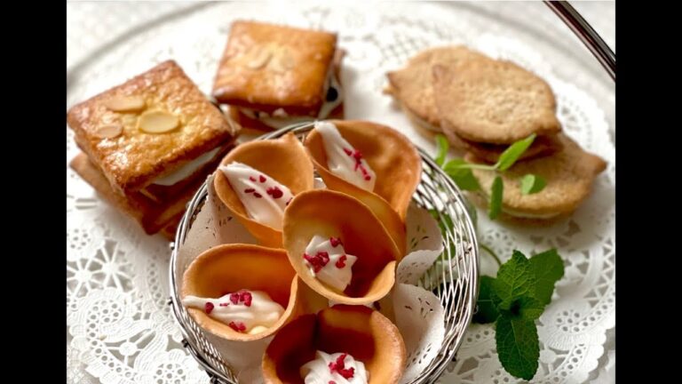 ノンオイルでサクサク！花束のラングドシャ