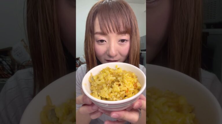 【KALDI】炊飯器でオートミールパエリア作ってみた【オーツ麦ご飯】#shorts