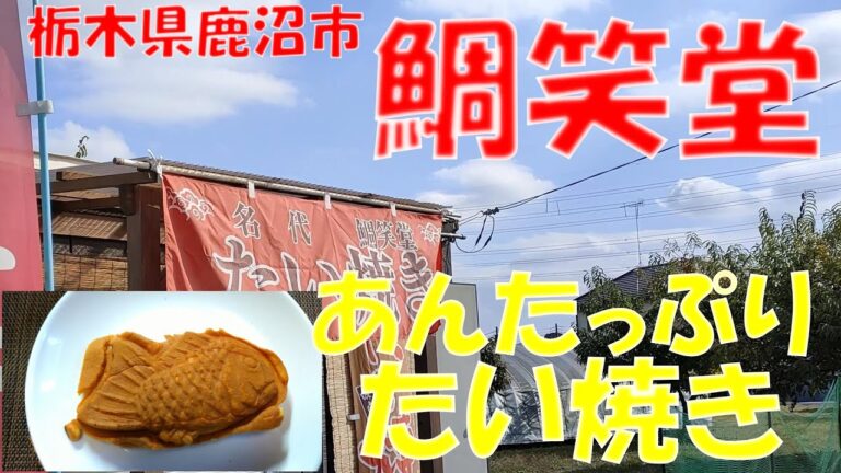 鯛笑堂でたい焼きを食す【栃木県鹿沼市】【飯動画】