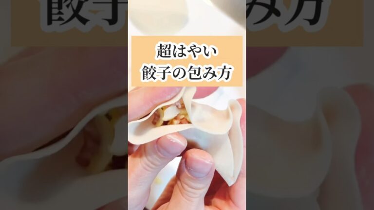 超はやい餃子の包み方 #ライフハック #裏ワザ #主婦 #主婦の知恵 #時短 #餃子の包み方#超簡単#shorts