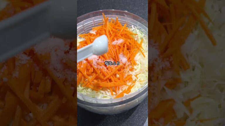 ささみとキャベツのごまサラダ【レンジで簡単副菜🥗✨】