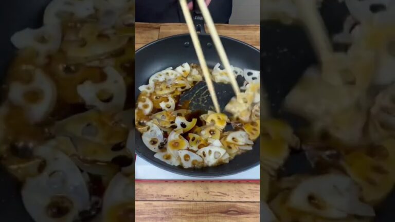 【レンコンのきんぴら】簡単レシピ お家で作って #shorts #料理 #かんたんレシピ #japanesefood #recipe #cooking