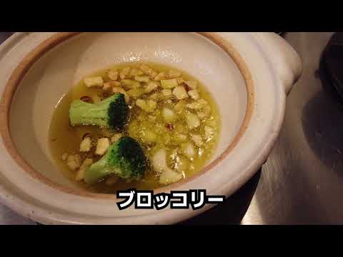 エビとブロッコリーのアヒージョ