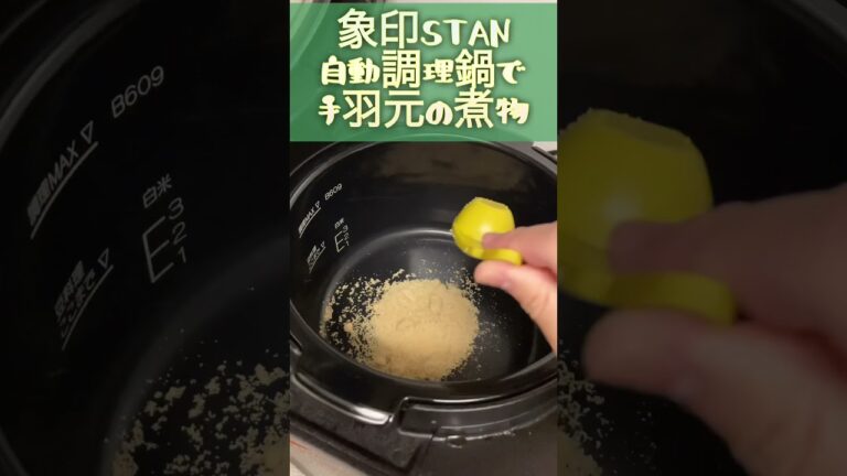 象印STAN自動調理鍋で家計の味方手羽元煮 #自動調理 #象印 #stan #自動調理器 #自動調理鍋 #electriccooking  #かんたん料理 #recipe #手羽元 #cooking