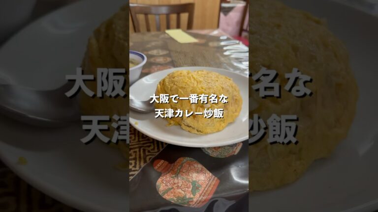 大阪で一番有名な天津カレー炒飯は店内のほとんどの人が注文する超人気メニュー！#カレー #町中華#グルメ#龍門