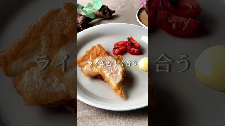 レンコン明太子揚げ✨