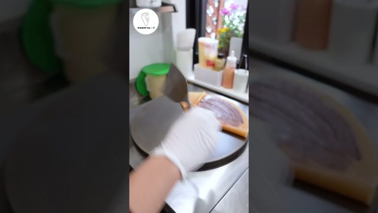【生地が主役の最高クレープ】（ナレーション付き） #クレープ #スイーツ #shorts