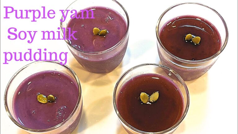 沖縄県産🌺紅芋豆乳プリンの作り方🍠