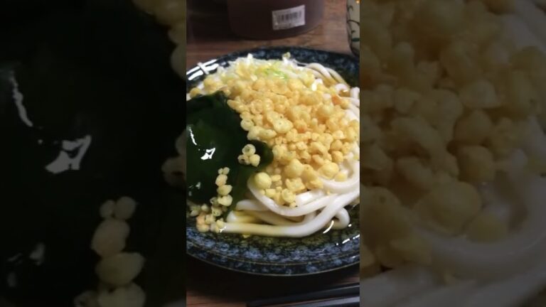 【夕食】今夜は冷やしたぬきうどん