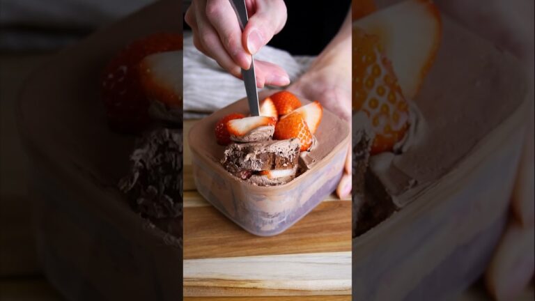 材料4つ！レンジでチョコスコップケーキ作り方。 #food #バレンタイン