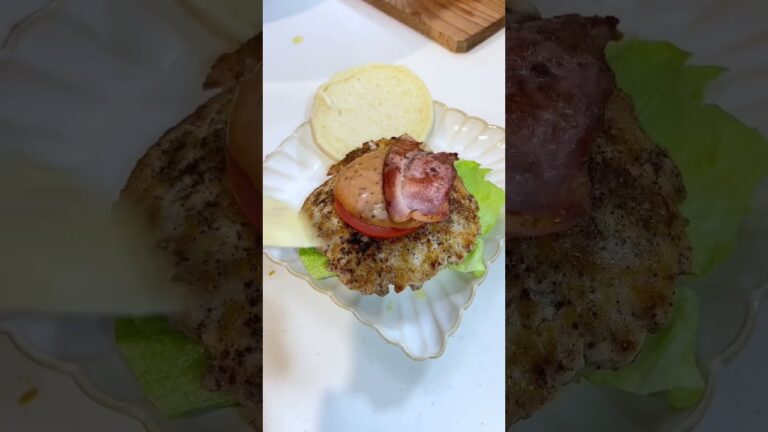 イングリッシュマフィンでBLTチキンバーガー #shorts