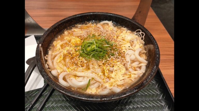 はなまるうどんの生姜玉子あんかけうどん