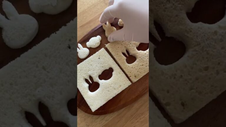 休日に作るかわいいミッフィーのサンドイッチ🐰🥪#shorts #cooking