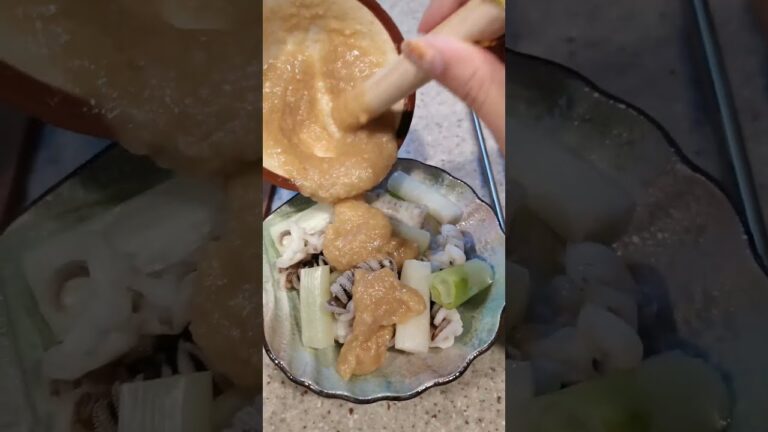 大好物のどろどろねぎぬたを作った記録('∇')【おうちごはんvlog】#shorts