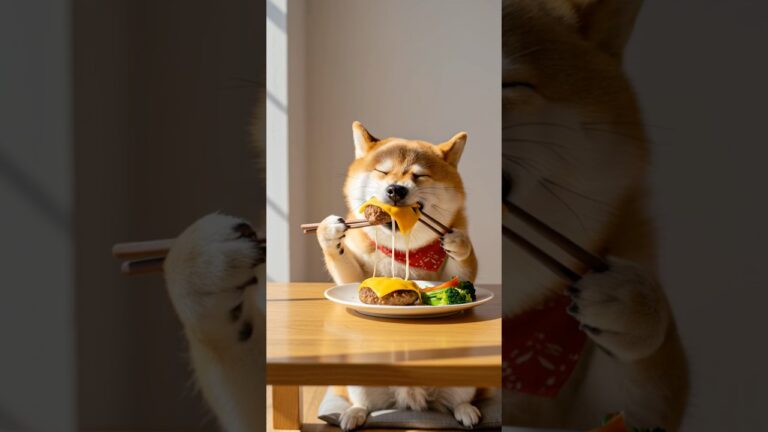 ムギの初料理がヤバすぎた。チーズハンバーグ挑戦。