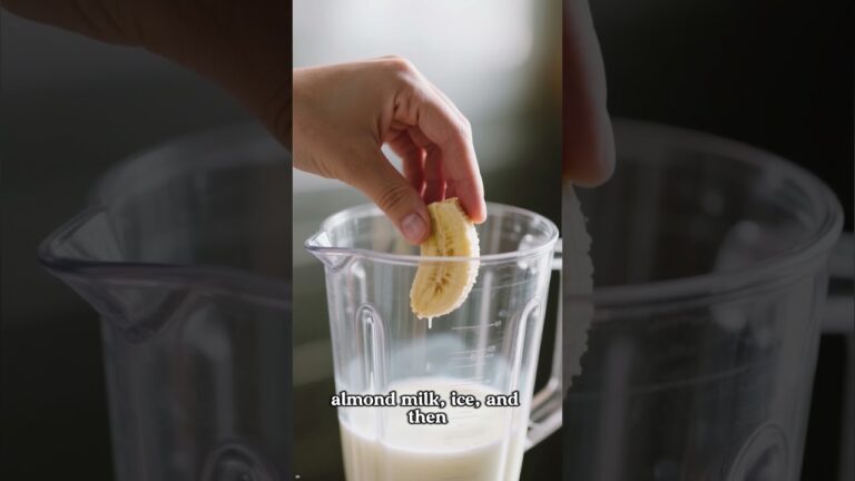 Quick and Easy Banana Blueberry SMOOTHIE