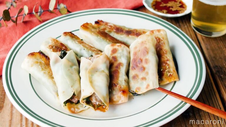 【豚キムチ棒餃子】包まず簡単！おつまみにもおかずにもぴったりなお手軽レシピ！