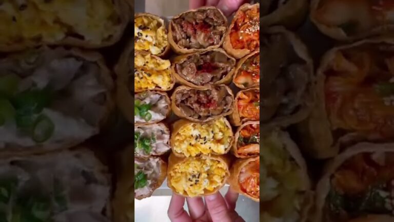 韓国風いなり寿司のユブチョバプ