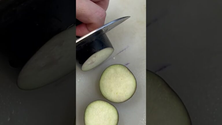 ナスの輪切り【なすの揚げ焼き】