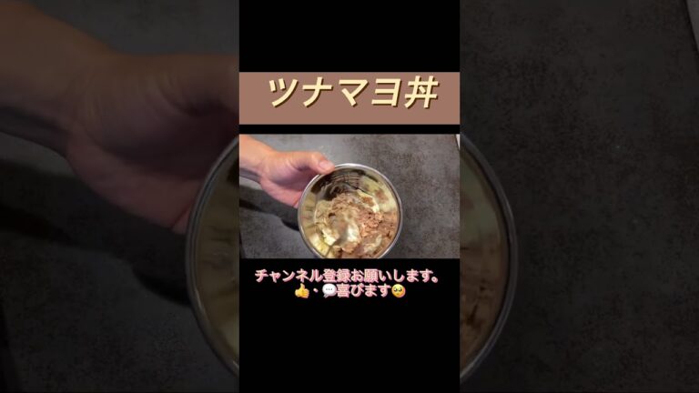 美味しいツナマヨ丼