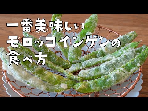 モロッコインゲンは天ぷらにしてください！