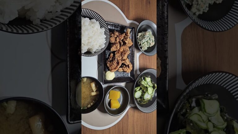 1キロは無理だけど唐揚げ御膳☝🏻😋