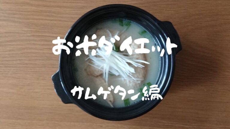 お米ダイエット【サムゲタン編】夏バテ対策に参鶏湯を作りました