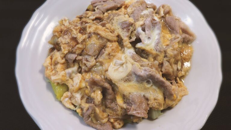 蒸しキャベツの豚玉あんかけ【料理】