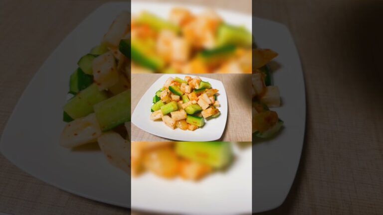 【簡単】きゅうりと長芋の旨辛和え #簡単レシピ #ずぼら飯  #時短レシピ