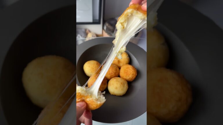 SNSで話題のチーズボール作った結果ww #shorts