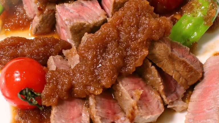 漬け込むだけで柔らかステーキ