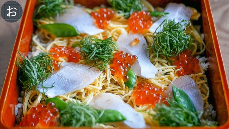 【ちらし寿司】塩昆布の旨味を生かした炊き込みすし飯 ちらし寿司の作り方【茶碗蒸し】