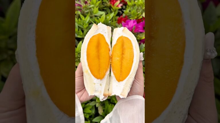 宮崎マンゴー丸ごと1個使ったフルーツサンド🥭