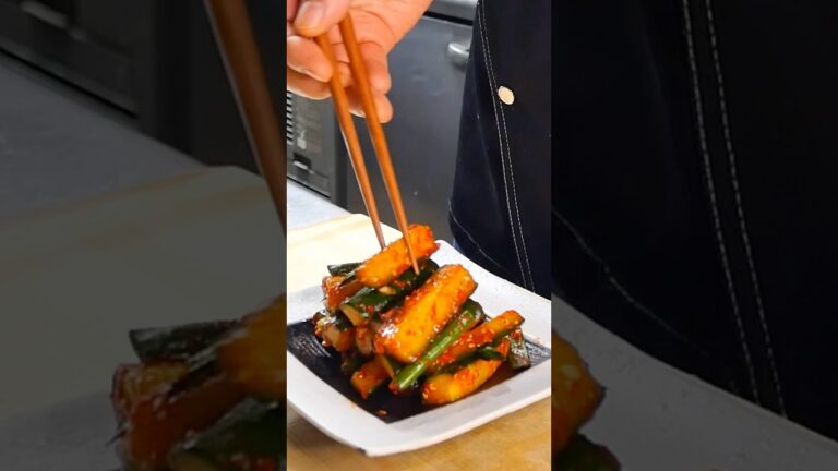 ポリポリが止まらない！本番オイキムチの作り方 #簡単レシピ #キムチ #kimchi