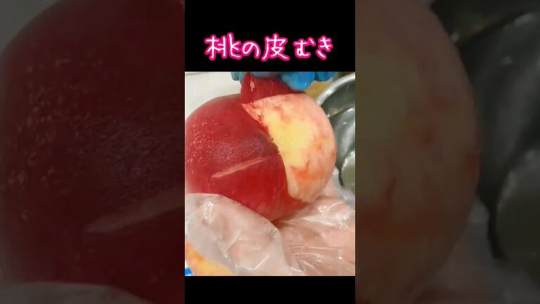 桃のコンポート【皮むき編】 / Peach compote #菓子研#お菓子#桃#コンポート#お菓子作り#vlog