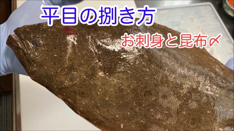 平目の捌き方と、お刺身、昆布〆の作り方