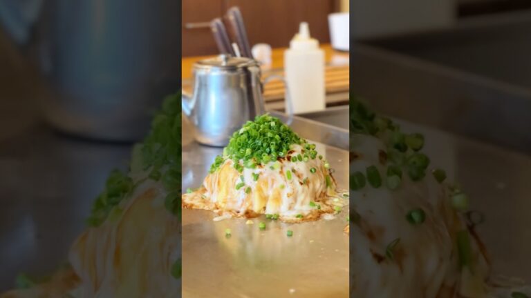 マツコの知らない世界でも紹介された！ふわふわ系広島風お好み焼き　#japanesefood #asmr #広島グルメ