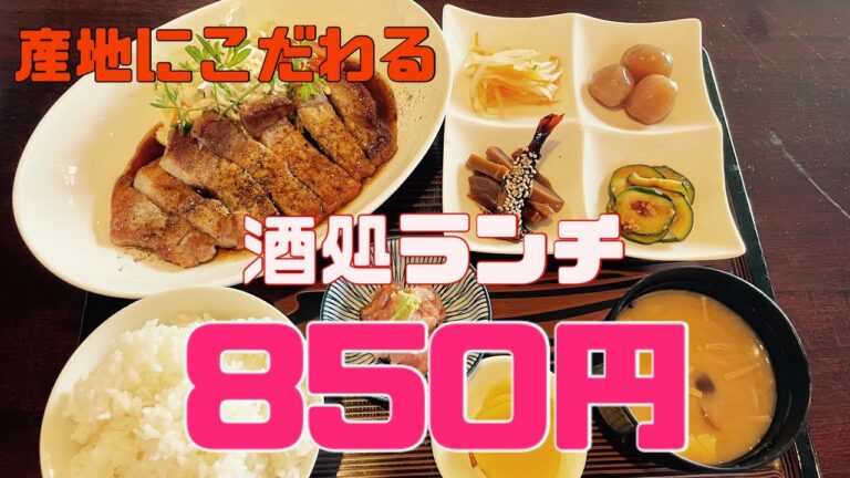 【佐野市】楓💚夜はお酒が飲める🥃場所で副菜多数で850円の定食食べてきたよ😌👏食べ応えがあり、ボリューミー😆👏産地にこだわり店主さま自ら買い付けに行く一つ一つの材料に力を入れるお店😊