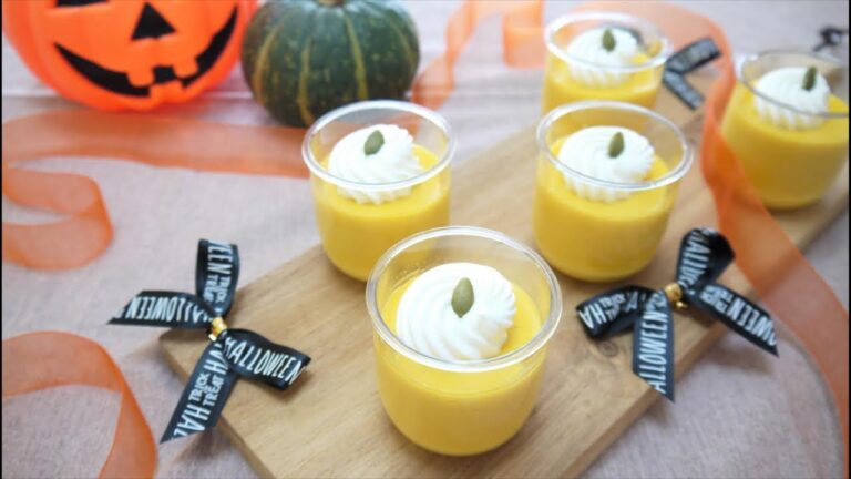 YouTubeライブ★とろける絶品♪ハロウィンかぼちゃプリン【ママパティシエのヘルシーおやつレシピ】