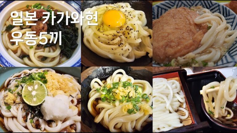 (日本語字幕)2025 일본 카가와현 우동5끼, 인생우동 갱신했습니다!!!