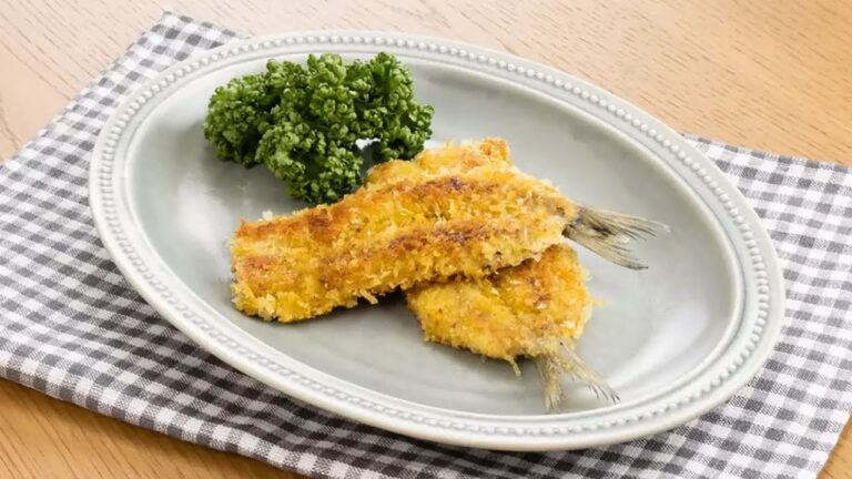 いわしのカレーパン粉焼き