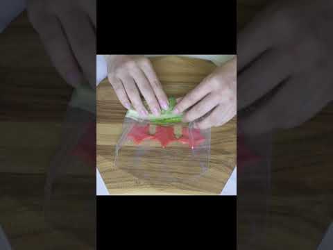 Smoked salmon Fresh Spring Rolls | スモークサーモンの生春巻 #Shorts