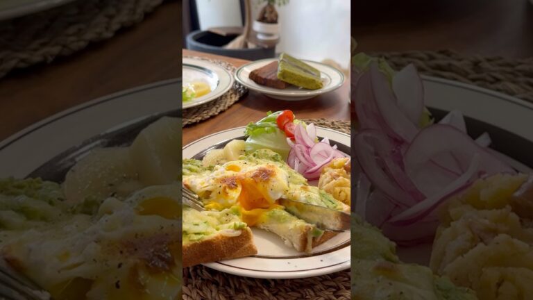 【簡単おうちカフェ🥪】アボチー卵トースト　同棲/在宅ワークのご飯事情#同棲ご飯 #毎日ご飯 #サンドイッチ　#トーストアレンジ