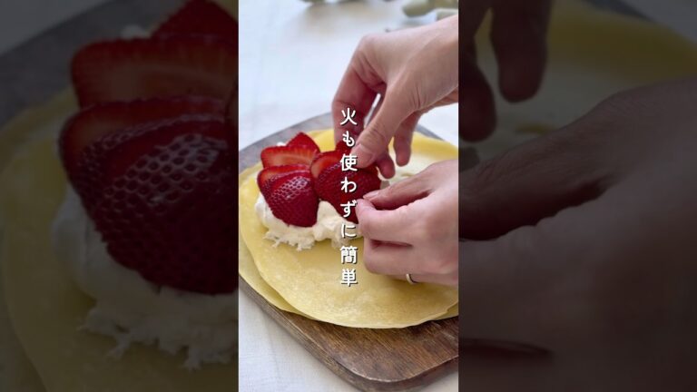 【火使わない】ノンオイル米粉クレープ