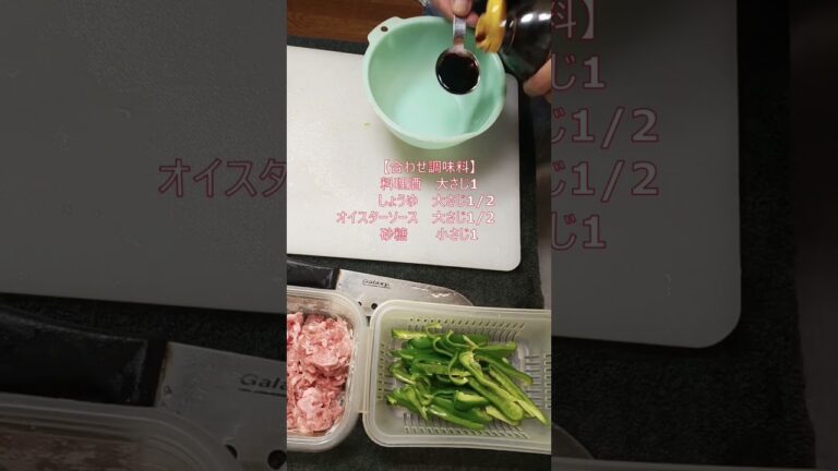 豚こま肉とピーマンで簡単チンジャオロース作ってみた！